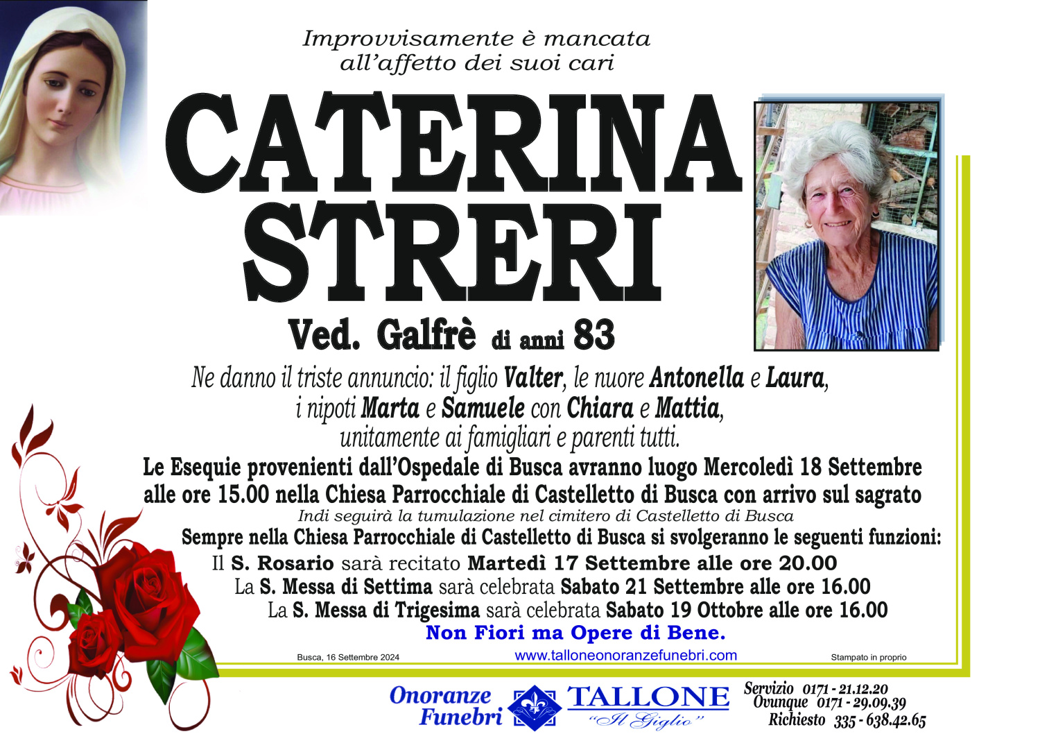 Caterina Streri<small class='fs-20'><br/>Ved. Galfrè</small>